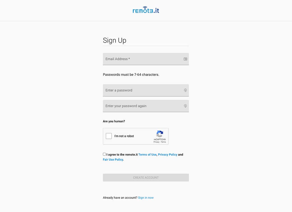 remote it signup
