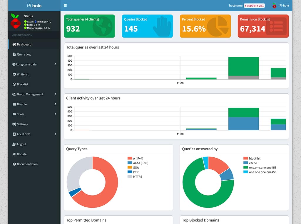 pi hole complete dashboard