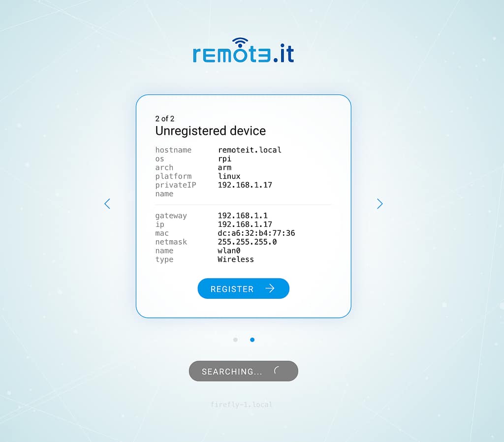 register device