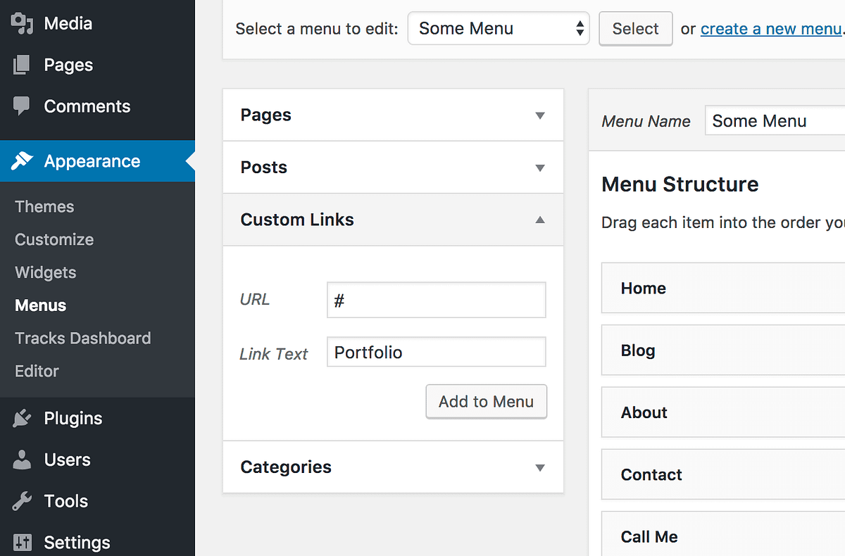 How to make menu. <Settings-menu-item Page="Bookmarks">закладки</settings-menu-item>.