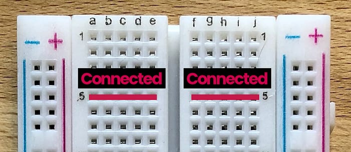 breadboard rows
