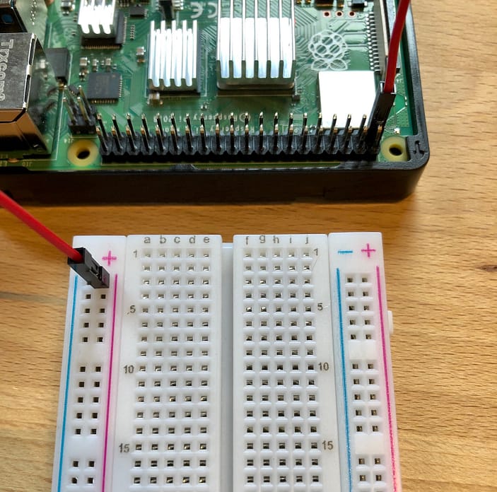 Connect 3V3 to positive rail