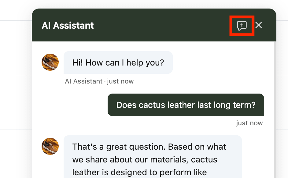 How to choose an ai model for your chatbot 2 Start new chat button